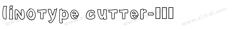 linotype cutter字体转换